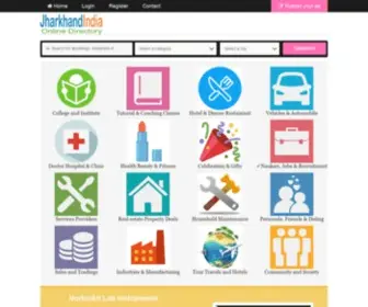 Jharkhandindia.com(Jharkhand Online Directory) Screenshot