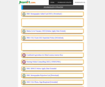 Jharnet.com(Jharkhand #No 1 Education Update Website) Screenshot