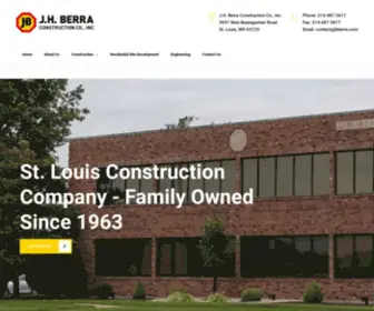 Jhberra.com(St Louis Construction Company) Screenshot