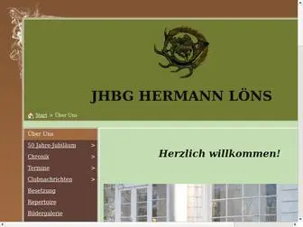 JHBG-Hermannloens.at(Jagdhornbläsergruppe) Screenshot