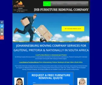 JHbremovals.co.za(JHB Removals) Screenshot