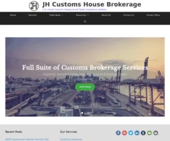 JHCHB.com(JH Customs House Brokerage) Screenshot