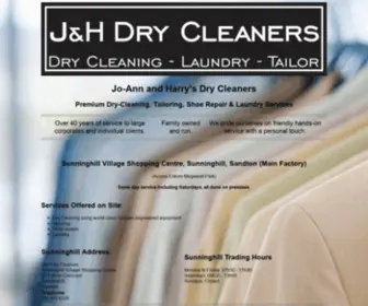 JHDRYcleaners.co.za(J&H Dry Cleaners) Screenshot