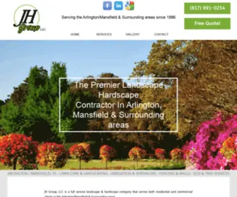 JHgroupllc.com(Landscaping Lawn Care Arlington) Screenshot