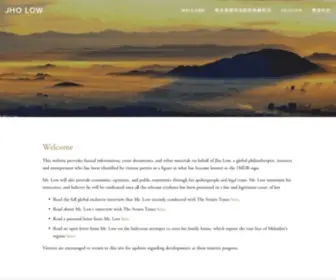 Jho-Low.com(Jho Low) Screenshot