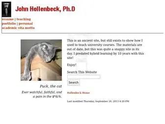 Jhollenbeck.com(John Hollenbeck) Screenshot