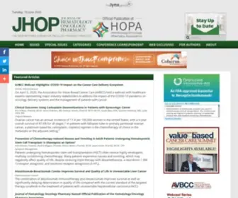 Jhoponline.com(The Journal of Hematology Oncology Pharmacy) Screenshot