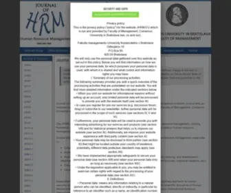JHRM.eu(HUMAN RESOURCE MANAGEMENT) Screenshot