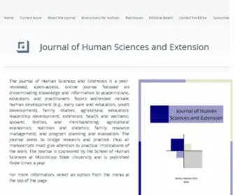 Jhseonline.com(The Journal of Human Sciences and Extension) Screenshot