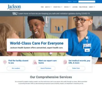 JHsmiami.org(Jackson health system) Screenshot