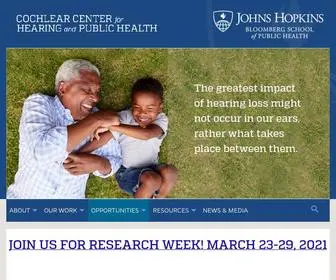 Jhucochlearcenter.org(Johns Hopkins) Screenshot