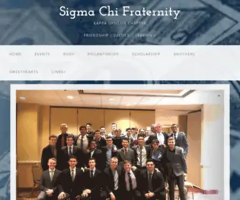 Jhusigmachi.com(JHU Sigma Chi) Screenshot