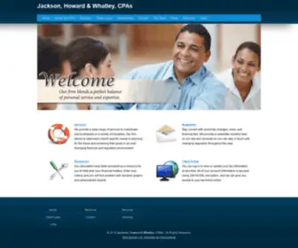 JHWcpas.com(Jackson, Howard & Whatley, CPAs) Screenshot