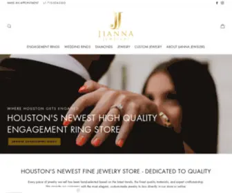 Jiannajewelers.com(We are a top rated jewelry store in Houston. Our stunning showroom) Screenshot