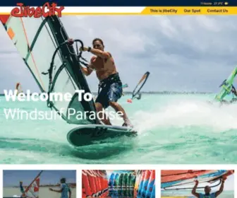 Jibecity.com(Windsurf Center Bonaire) Screenshot