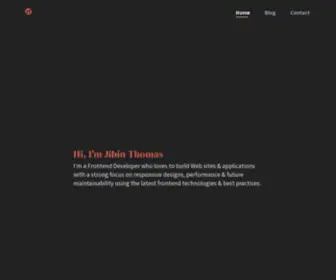 Jibin.tech(Jibin Thomas) Screenshot