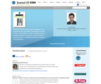 JiCDro.org(Journal of the International Clinical Dental Research Organization) Screenshot