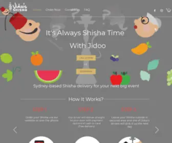 Jidooshisha.com(Shisha Delivery) Screenshot