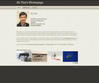 Jie-Tan.net(Jie Tan's) Screenshot