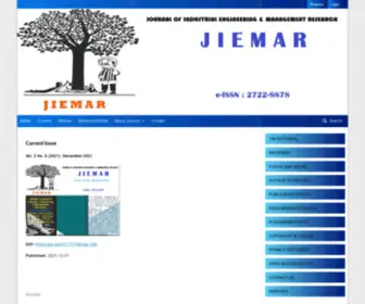 Jiemar.org(Journal of Industrial Engineering & Management Research) Screenshot