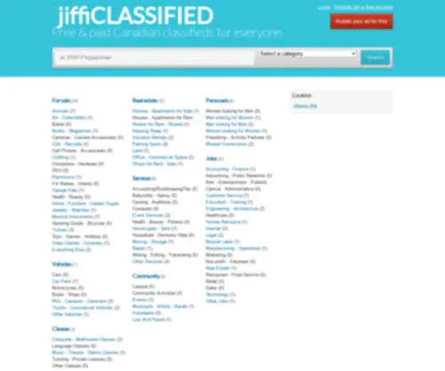 Jifficlassified.ca(jiffiCLASSIFIED) Screenshot