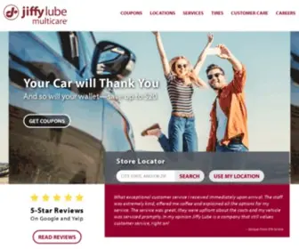 Jiffylubeca.com(Oil Change Sacramento and Central Valley) Screenshot