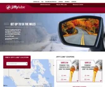 Jiffylube.ca(Car Maintenance) Screenshot