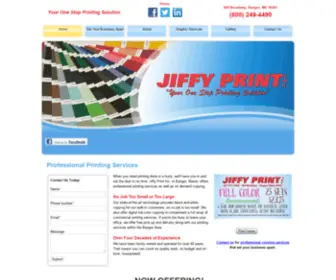 Jiffyprint.com(Jiffy Print Inc) Screenshot