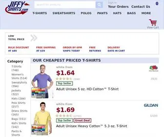 Jiffyshirts.com(Wholesale Clothing with Award Winning Service) Screenshot