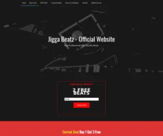 Jiggabeatz.com(Jigga Beatz) Screenshot