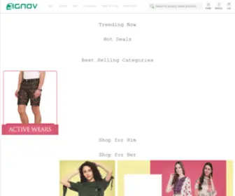 Jignov.com(Online Shopping Site) Screenshot