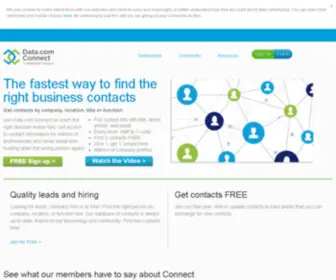 Jigsaw.com(The right business connection is just a click away with Data.com Connect) Screenshot