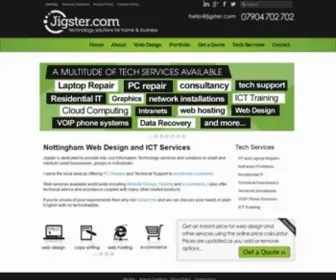 Jigster.com(Website Design IT Support PC Repairs Installations Nottingham) Screenshot