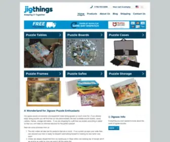 Jigthings.com(Jigsaw Puzzle Accessories and Equipment from Jigthings) Screenshot