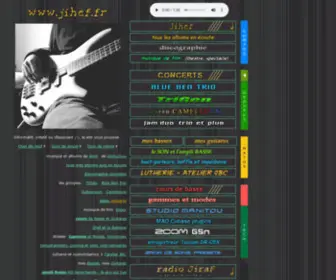 Jihef.fr(Jihef compositeur musicien bassiste) Screenshot