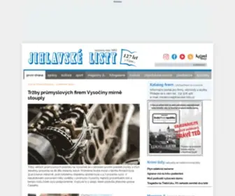 Jihlavske-Listy.cz(Noviny Kraje Vysočina) Screenshot