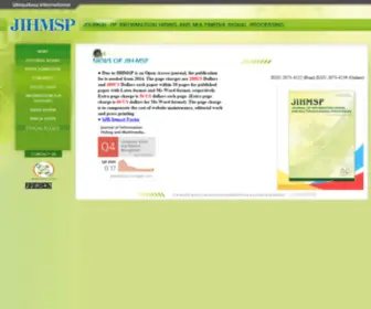 Jihmsp.org(Journal of Information Hiding and Multimedia Signal Processing) Screenshot