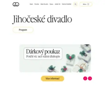 Jihoceskedivadlo.cz(Jihočeské) Screenshot