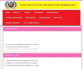 Jiitcomputers.com(Jayas Institute of Information Technology) Screenshot