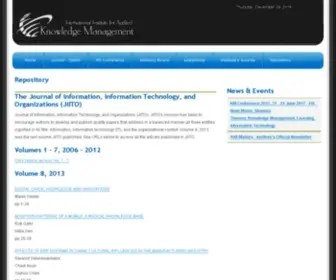 Jiito.org(The International Institute for Applied Knowledge Management) Screenshot