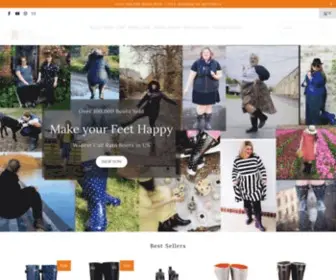 Jileonrainboots.com(Wide Calf Rain Boots for Women) Screenshot