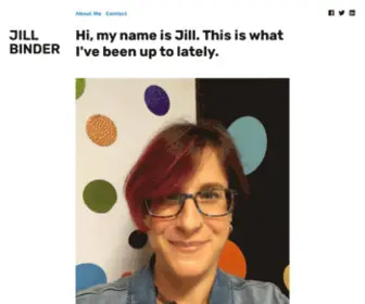 Jillbinder.com(  I'm leading the Diverse Speaker Training group (#WPDiversity)) Screenshot