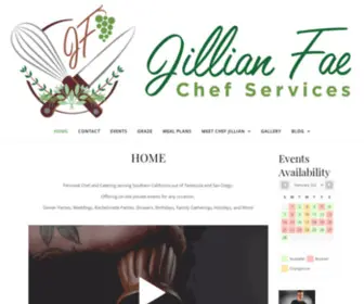 Jillianfae.com(Jillian Fae Chef Service and Catering) Screenshot