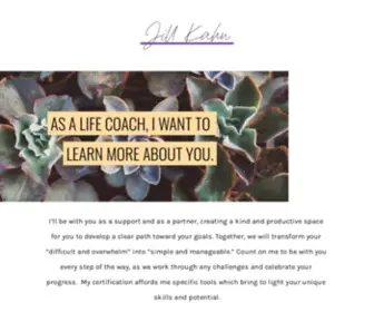 Jillkahnlifecoach.com(Jill Kahn) Screenshot