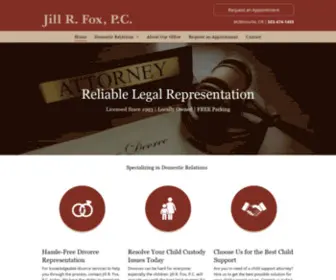 Jillrfoxattorneyatlaw.com(Jill R) Screenshot