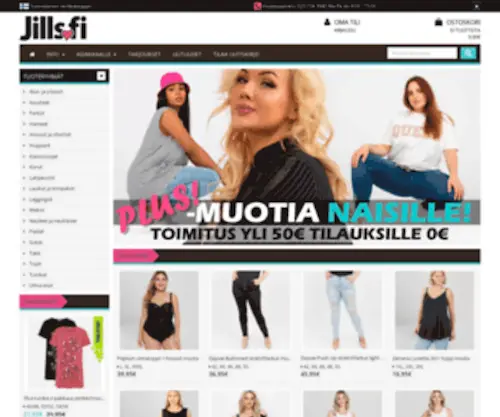 Jills.fi(Vaatteet kurvikkaille naisille netistä) Screenshot
