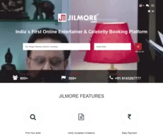 Jilmore.com(JilMore India's First Online Entertainer and Celebrity Booking Platform) Screenshot