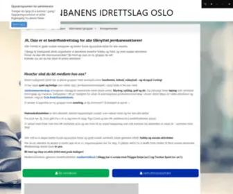 Jiloslo.no(Jernbanens Idrettslag Oslo) Screenshot