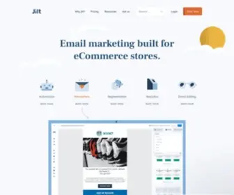 Jilt.com(ECommerce email marketing for WooCommerce) Screenshot