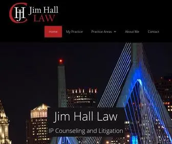 Jim-Hall-Law.com(IP Counseling and Litigation) Screenshot